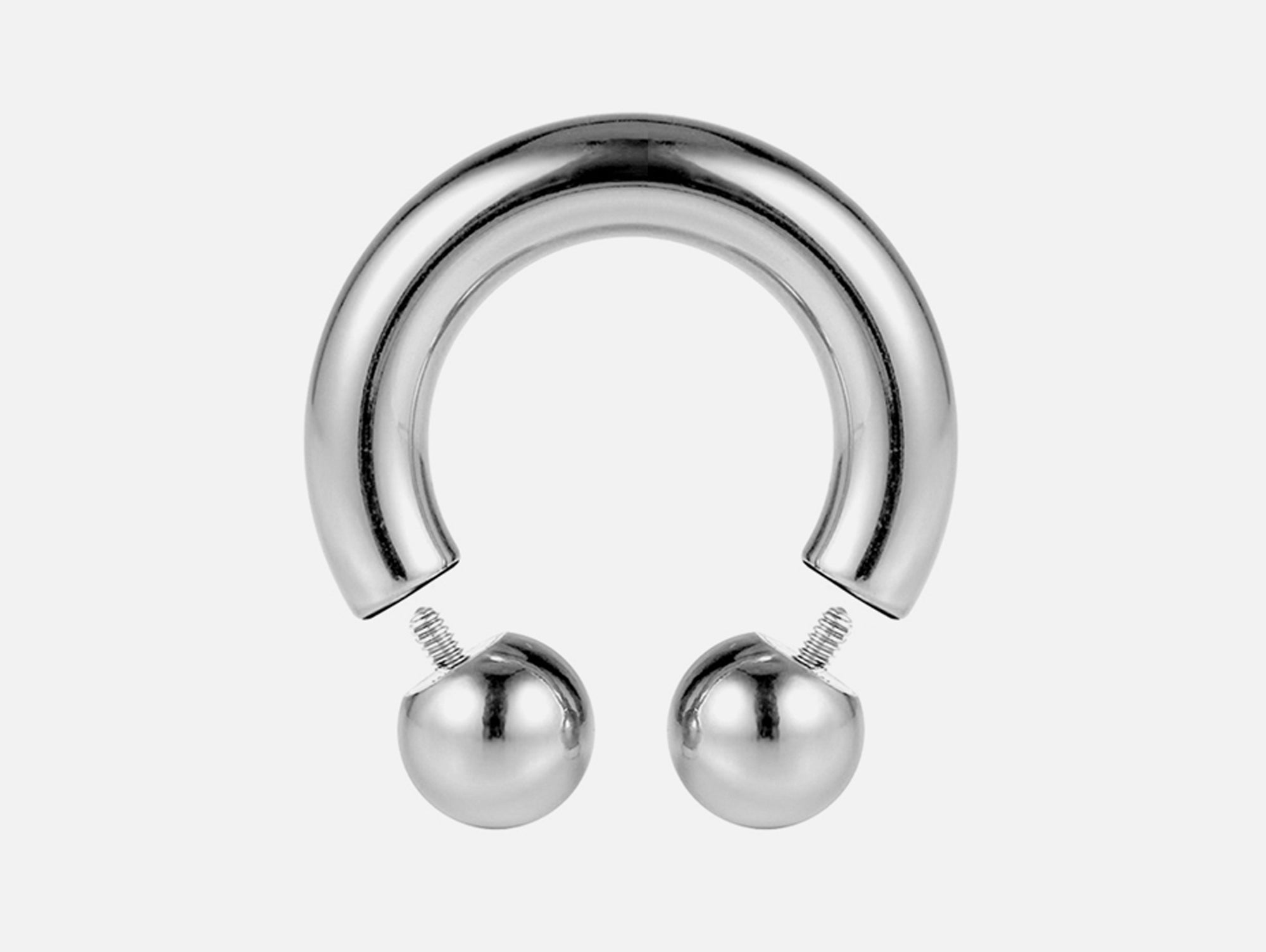 Prince Albert Jewelry PA Rings Circular Horseshoe Barbell Genital Piercing with Custom Balls