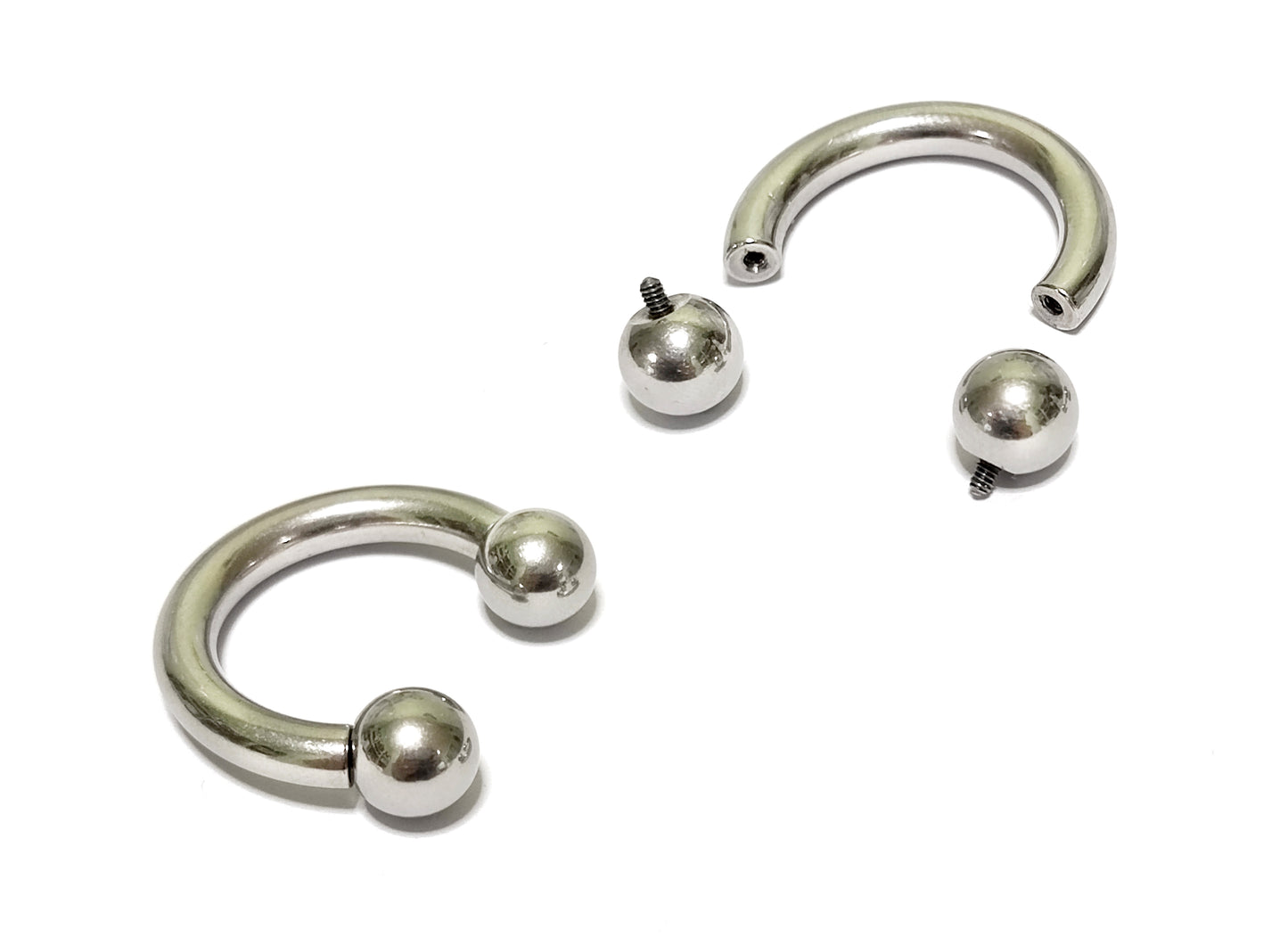 Titanium PA Ring, Horseshoe Prince Albert Piercing - 16g to 10g Genital Piercing Painful Pleasure Jewelry Also Piercing for Septum, Earlobe