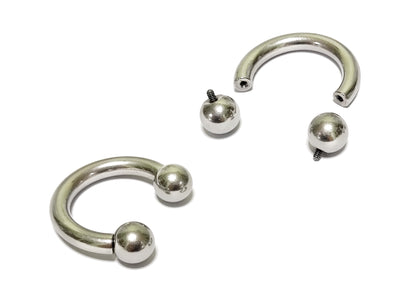Titanium PA Ring, Horseshoe Prince Albert Piercing - 16g to 10g Genital Piercing Painful Pleasure Jewelry Also Piercing for Septum, Earlobe