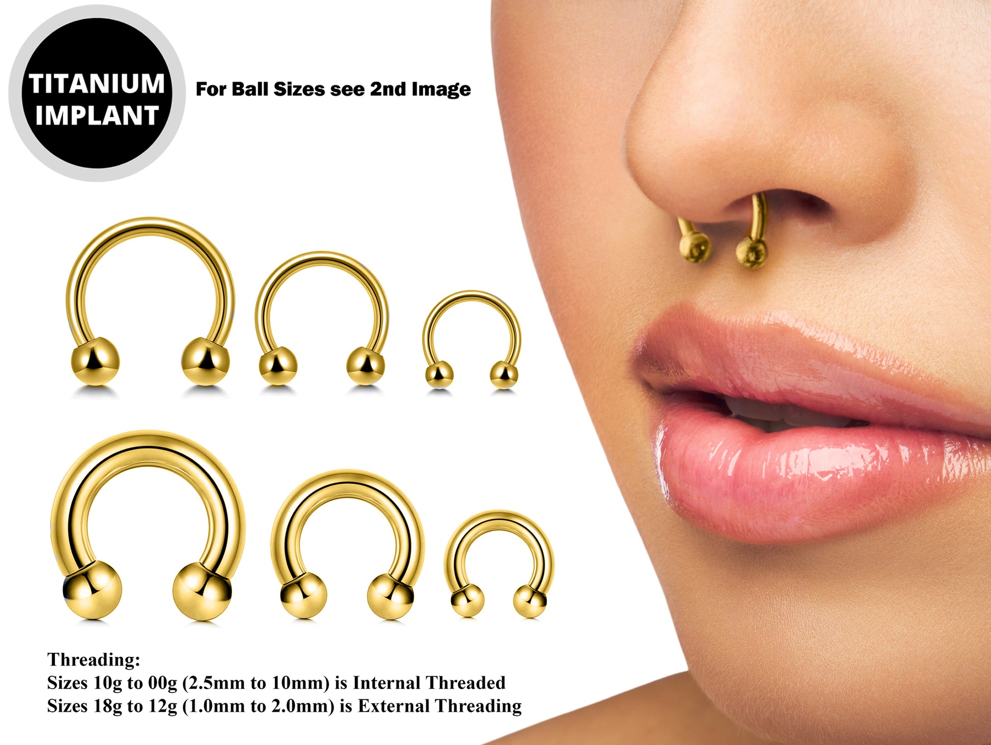 Septum Jewelry Septum Piercing 10mm Septum Ring Piercing Sizes Mm