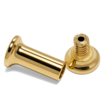 14K Gold Double Flare Plugs Stretching Kit, Ear gauges, Flesh Tunnels - Lobe Plugs - 1pc each order