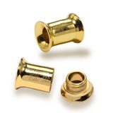 14K Gold Double Flare Plugs Stretching Kit, Ear gauges, Flesh Tunnels - Lobe Plugs - 1pc each order