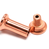 14K Rose Gold Double Flare Plugs Stretching Kit, Ear gauges, Flesh Tunnels - Lobe Plugs - 1pc each order