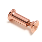 14K Rose Gold Double Flare Plugs Stretching Kit, Ear gauges, Flesh Tunnels - Lobe Plugs - 1pc each order