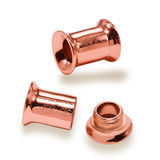 14K Rose Gold Double Flare Plugs Stretching Kit, Ear gauges, Flesh Tunnels - Lobe Plugs - 1pc each order