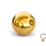 Gold Dimple Ball Hoops made from solid 14K Gold Body Piercing Replacement Attachment for BCR, Captive bead rings, ball hoops