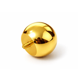 Silver 14K 4 micron Gold Plating Loose Internally threaded Ball Replacement for Body Piercing - Hollow balls (1pc each order)