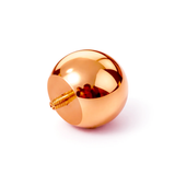 Silver 14K 4 micron Gold Plating Loose Internally threaded Ball Replacement for Body Piercing - Hollow balls (1pc each order)