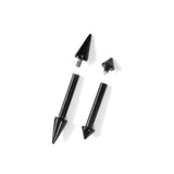 Titanium Black Spike Nipple Barbell, Nipple Jewelry Studs 16g 14g Nipple Piercing - Straight Barbell Internally Threaded