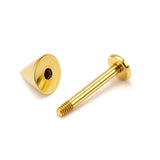 14K Solid Gold Spike Labret Stud:  Lip Piercing, Cartilage Earring |18G 16G 14G