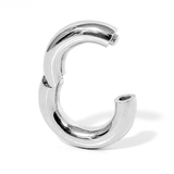 14K 4 Micron Gold - Solid Silver Septum Clicker: Big Gauge Hinged Nose Ring, Ear hoops (12G-0G)