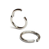 Titanium Clicker Septum, Daith Ring, Helix Cartilage Piercing - 20g 18g 16g 14g 12 10g 8g Nose Ring - Segment Hinged Ring