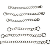 Silver Piercing Chains for Barbells, Curved barbell, Body Jewellery Chains, Nipple Chains, Nose Bridge Chains