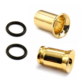 14K Gold Single Flared Plugs Stretching Kit, Ear gauges, Flesh Tunnels - Lobe Plugs - 1pc each order