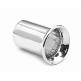 14K White Gold Plugs Ear Stretching Kit gauges, Flesh Tunnels - Single Flared - 1pc each order