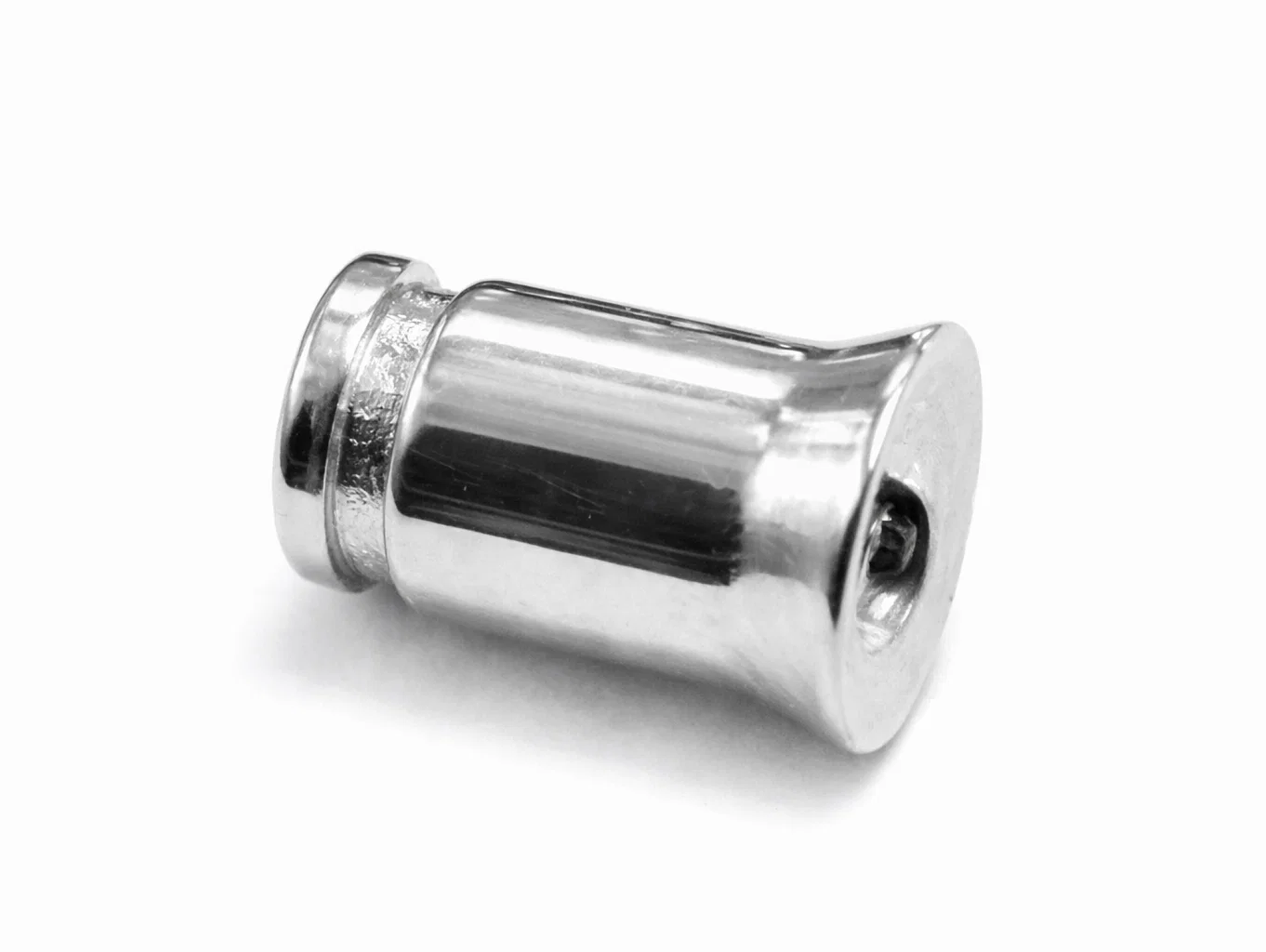 14K White Gold Plugs Ear Stretching Kit gauges, Flesh Tunnels - Single Flared - 1pc each order