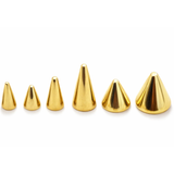 14K Solid Gold 16G Spike, Screws on any 14G 16G Jewelry, Spikes Stud- 14K Hand Made for Body Jewellery Piercing