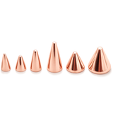 14K Solid Gold 16G Spike, Screws on any 14G 16G Jewelry, Spikes Stud- 14K Hand Made for Body Jewellery Piercing