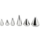 14K Solid Gold 16G Spike, Screws on any 14G 16G Jewelry, Spikes Stud- 14K Hand Made for Body Jewellery Piercing