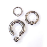 Captive Ball Ring Piercing 00g to 10g Big Gauge is with Spring Ball Septum Nose Piercing Jewelry Also Piercing for Genital