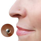 Titanium Nose Stud Ball Nose Piercing, Nose Pin 20G Ball size 2mm Small Nose Ring, Bone Nose Stud Ball End