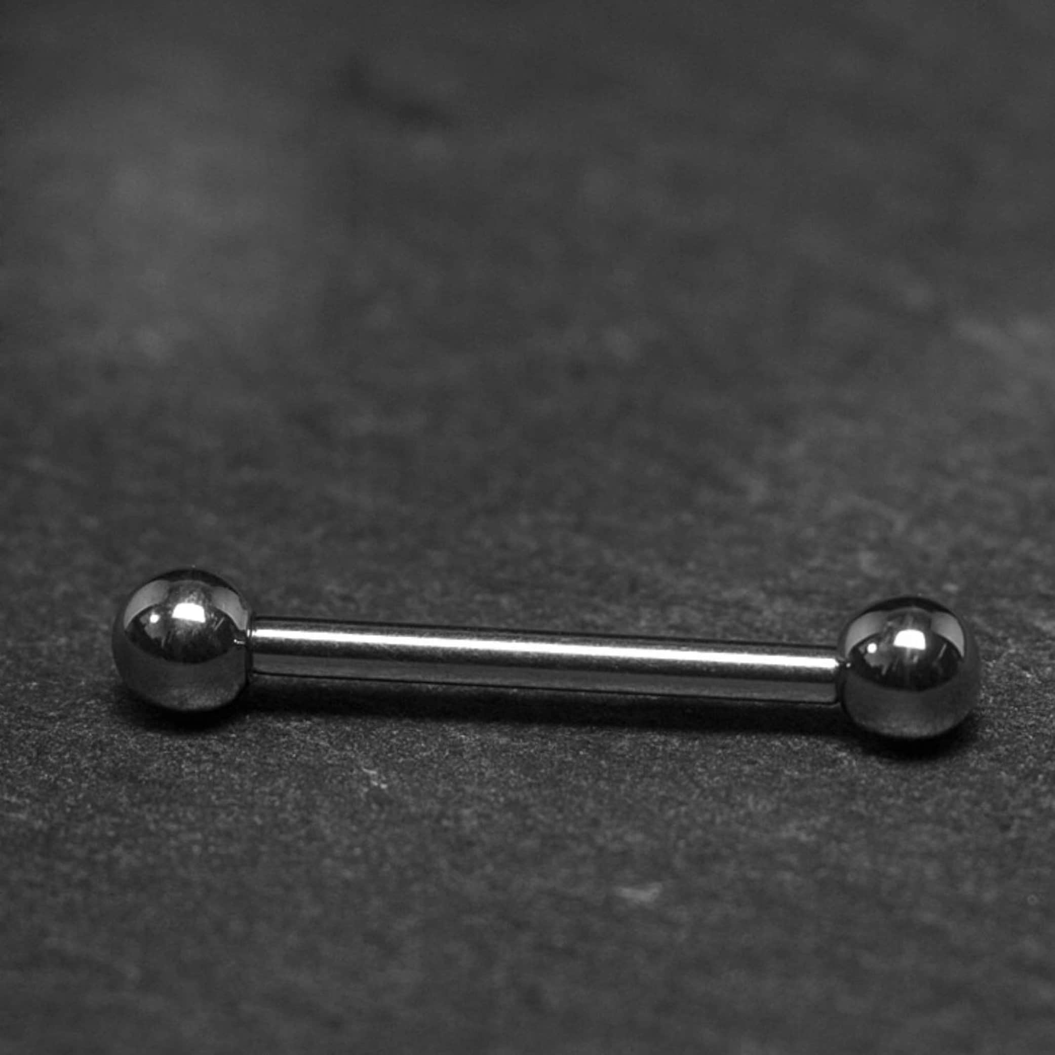 Tongue Straight Barbell Piercing Jewellery - 20g 18g 16g 14g Surgical Steel 316L - Body Piercing Also for Nipple, Helix, Nose Bridge