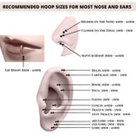 Clicker Hoop - Clicker Ring Hinged Lip Jewelry - Titanium
