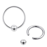 Frenulum Lip Piercing, Smile Piercing, Captive Bead Ring - Titanium Lip Ring Jewelry in many Colors - PVD Coating