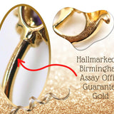 14K Solid Gold Spike Barbell Piercing, Cartilage Helix Piercing - Internally threaded - Body Piercing Also for Nipple Bar