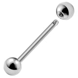 Titanium Nose Bridge Straight Barbell Piercing - 20g 18g 16g 14g Externally Threaded - Body Piercing Also for Tongue Bar, Nipple Bar