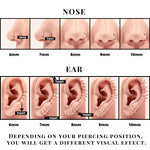 Titanium Thin Nose Ring, Nostril Ring 20g 18g Seamless Ring in many Colours - Cartilage, Tragus, Ring Hoop, Indian Nose Ring