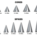 Cone / Spike Spiral Helix Piercing - 18g 16g 14g Titanium Twisted Barbell Ear Piercing, Cartilage Ring, Lip Ring, Belly Ring