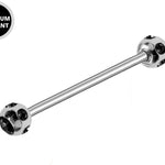 Titanium Upper Nose Bridge Piercing, Barbell Studs 18g, 16g, 14g Body Piercing Barbell with Multi Stone Ball CZ Crystals