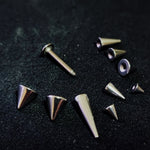 Cone / Spike Labret Stud Piercing Jewelry - 18g 16g 14g Titanium Lip Piercing Also for Tragus Helix Cartilage Madonna Medusa Side Labret