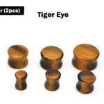 Double Flare Stone Ear Plugs Stretching Gauges, Expander, Big Gauges - 1 Pair (2pcs) - Size 8G 6G 4G 2G 1G 0G 00G