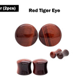 Double Flare Stone Ear Plugs Stretching Gauges, Expander, Big Gauges - 1 Pair (2pcs) - Size 8G 6G 4G 2G 1G 0G 00G