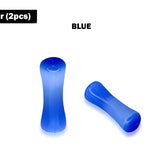 Double Flared Color Stone Plugs Earring Size 6 gauge (4mm) - Ear Tunnel, Stretching Gauges, Expander, Big Gauges - 1 Pair (2pcs)