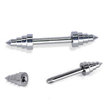 Titanium Spike Nipple Barbell, Nipple Jewelry Studs 14g Nipple Piercing with Unique Style - Straight Barbell Externally Threaded