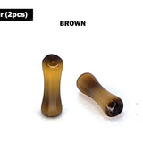 Double Flared Color Stone Plugs Earring Size 6 gauge (4mm) - Ear Tunnel, Stretching Gauges, Expander, Big Gauges - 1 Pair (2pcs)