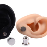 Titanium Cylinder Plugs, Bullet Style Tunnel Earrings with Rubber O-Ring - Size 5mm 4 Gauge Expander, Ear Stretchers