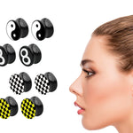 Acrylic Double Flared Gauge Saddle Ear Plugs - Stretching Kit, Ear Expender, Tunnel Gauges Size 8G 6G 4G 2G 0G 00G