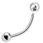 VCH piercing jewelry, Cliterous stimulator - Titanium Curved Barbell Genital Piercing Labial Jewelry - PVD Coating