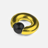 Gold Prince Albert Piercing, Prince Albert Jewelry, PA Ring - Captive Bead Ring, Captive Prince 8G to 00G with Custom Spring Ball Closure