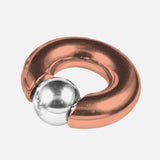 Rose Gold Prince Albert Piercing, Prince Albert Jewelry, PA Ring - Captive Bead Ring, Captive Prince with Custom Spring Ball Closure