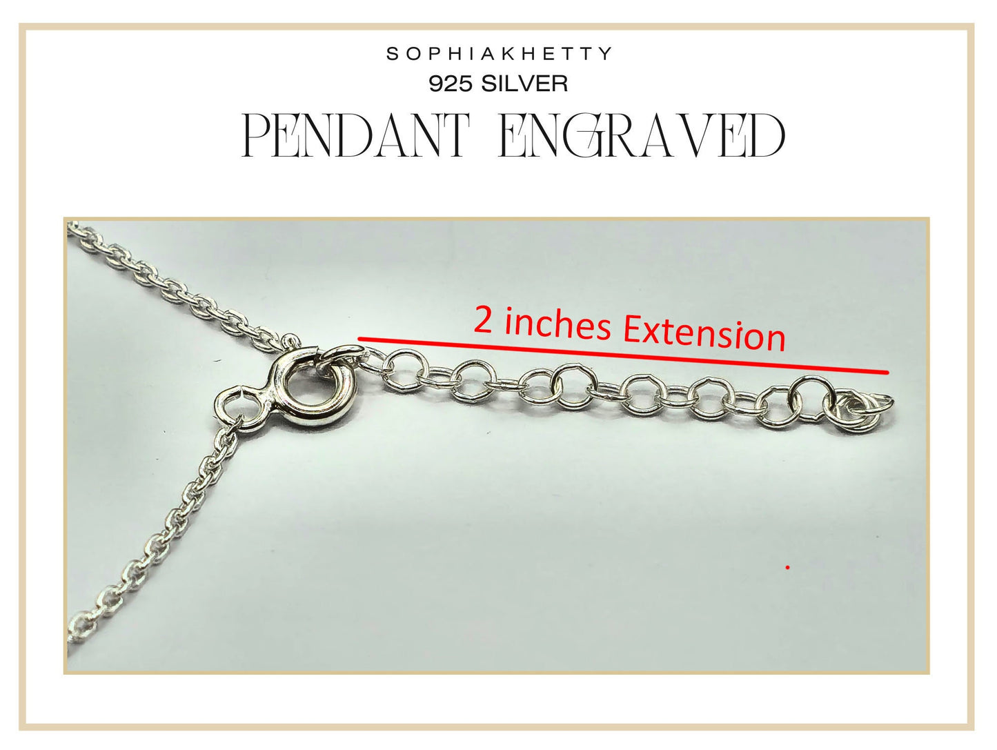 Sterling Silver Engraved Locket Pendant Necklace with CZ Gem Bling Star - Oval Shape - Put your Personalized Text Word, Letters or Quote