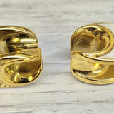 Titanium Saddle Plugs Ear Stretching, Natural Conch Ear Tunnels, Reverse Ear Plug Earrings - Body Piercing Jewellery Ear Gauges