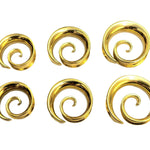 Titanium Spiral Saddle Plugs Ear Stretching Ear Tunnel Coil, Ear Plug Earrings - Body Piercing Jewellery Ear Gauges