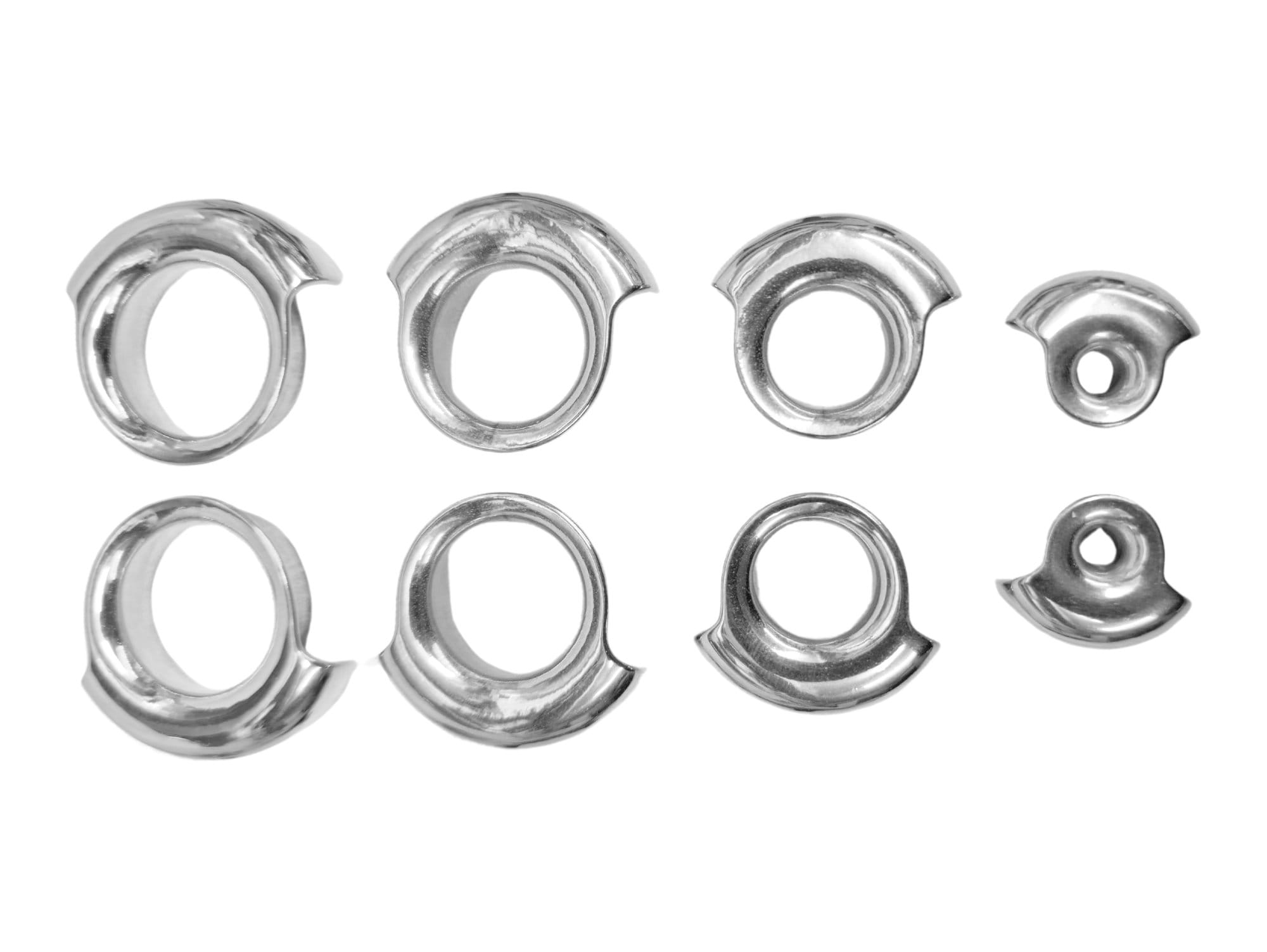 Titanium Wrap Lobe Plugs Ear Tunnel Expander, Flesh Tunnel, Ear Stretching kit - Body Piercing Jewellery Ear Gauges