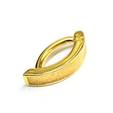 Titanium Reverse Clicker Belly Ring, Navel Ring with Glittery Design - 14G Belly Bar Size 10mm - Gold, Rose Gold, Silver Tone