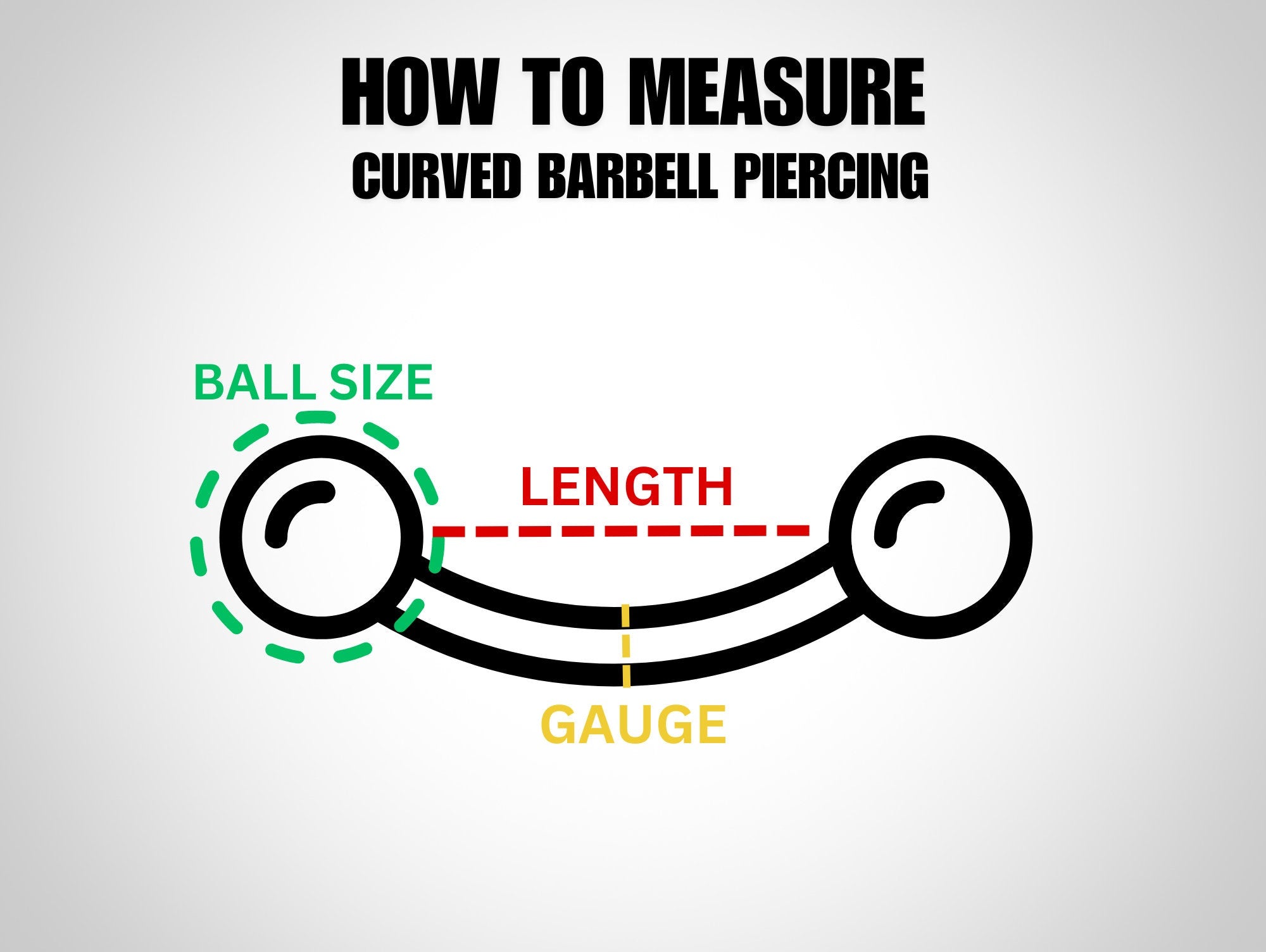 14K Solid Gold Eyebrow Barbell with Gemstones: 18G 16G 14G Curved Piercing Jewelry